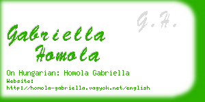 gabriella homola business card